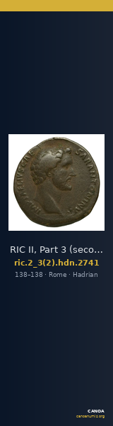 RIC II, Part 3 (second edition) Hadrian 2741 — CANOA