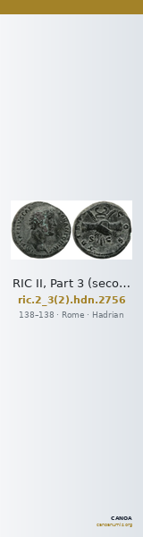 RIC II, Part 3 (second edition) Hadrian 2756 — CANOA