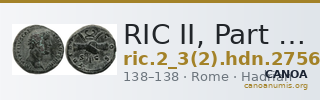 RIC II, Part 3 (second edition) Hadrian 2756 — CANOA