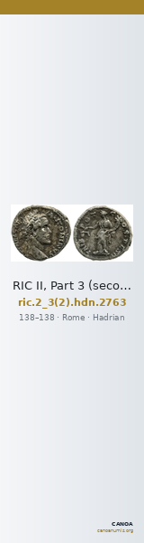 RIC II, Part 3 (second edition) Hadrian 2763 — CANOA