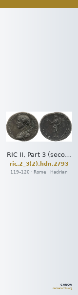 RIC II, Part 3 (second edition) Hadrian 2793 — CANOA