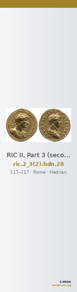 RIC II, Part 3 (second edition) Hadrian 28 — CANOA