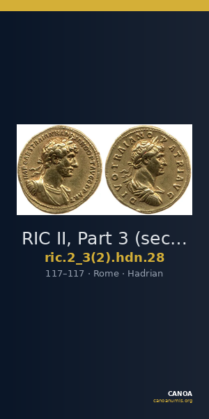 RIC II, Part 3 (second edition) Hadrian 28 — CANOA