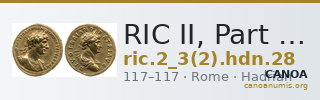RIC II, Part 3 (second edition) Hadrian 28 — CANOA
