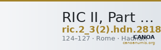 RIC II, Part 3 (second edition) Hadrian 2818 — CANOA