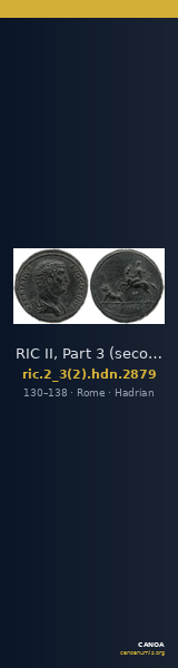RIC II, Part 3 (second edition) Hadrian 2879 — CANOA