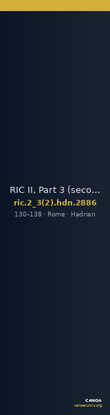 RIC II, Part 3 (second edition) Hadrian 2886 — CANOA