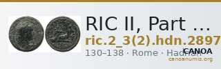 RIC II, Part 3 (second edition) Hadrian 2897 — CANOA