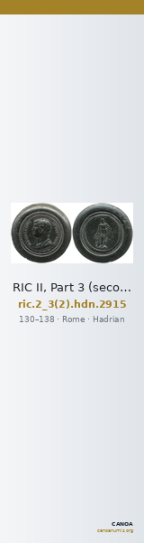 RIC II, Part 3 (second edition) Hadrian 2915 — CANOA