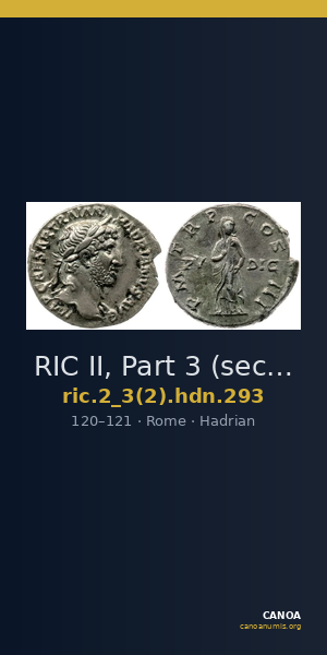 RIC II, Part 3 (second edition) Hadrian 293 — CANOA
