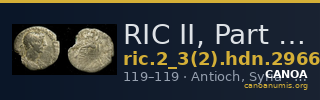 RIC II, Part 3 (second edition) Hadrian 2966 — CANOA