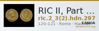 RIC II, Part 3 (second edition) Hadrian 297 — CANOA