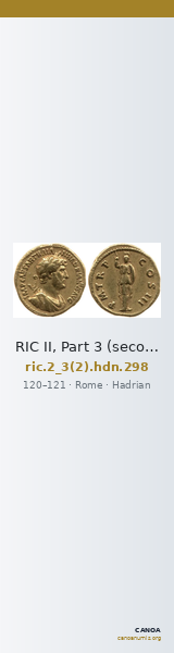 RIC II, Part 3 (second edition) Hadrian 298 — CANOA