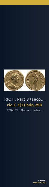RIC II, Part 3 (second edition) Hadrian 298 — CANOA