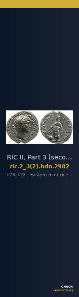 RIC II, Part 3 (second edition) Hadrian 2982 — CANOA