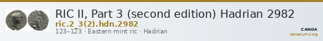 RIC II, Part 3 (second edition) Hadrian 2982 — CANOA
