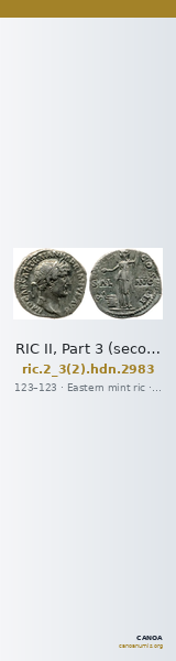RIC II, Part 3 (second edition) Hadrian 2983 — CANOA