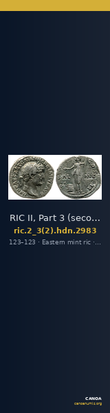 RIC II, Part 3 (second edition) Hadrian 2983 — CANOA