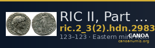 RIC II, Part 3 (second edition) Hadrian 2983 — CANOA