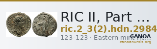 RIC II, Part 3 (second edition) Hadrian 2984 — CANOA