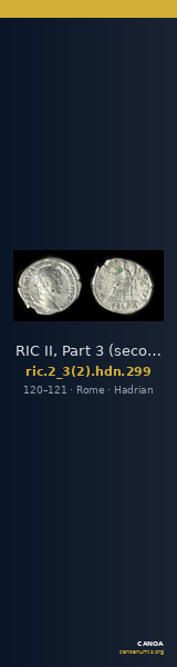 RIC II, Part 3 (second edition) Hadrian 299 — CANOA