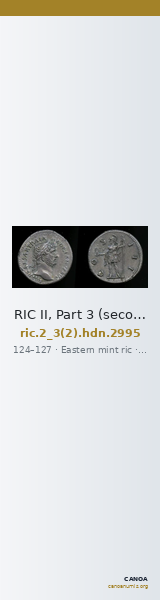 RIC II, Part 3 (second edition) Hadrian 2995 — CANOA