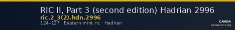 RIC II, Part 3 (second edition) Hadrian 2996 — CANOA