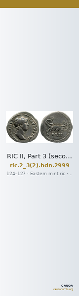 RIC II, Part 3 (second edition) Hadrian 2999 — CANOA
