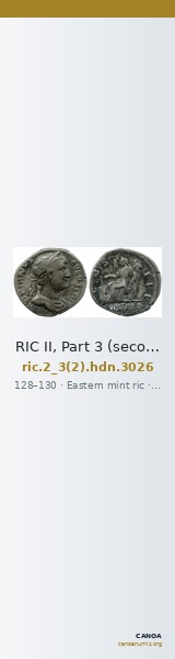 RIC II, Part 3 (second edition) Hadrian 3026 — CANOA