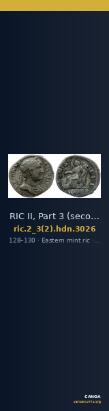 RIC II, Part 3 (second edition) Hadrian 3026 — CANOA