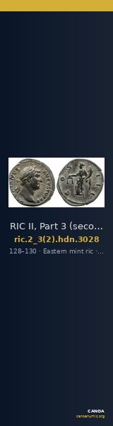 RIC II, Part 3 (second edition) Hadrian 3028 — CANOA