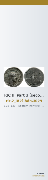 RIC II, Part 3 (second edition) Hadrian 3029 — CANOA