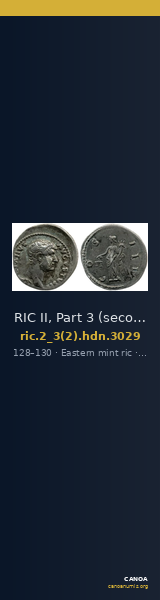 RIC II, Part 3 (second edition) Hadrian 3029 — CANOA