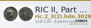 RIC II, Part 3 (second edition) Hadrian 3029 — CANOA