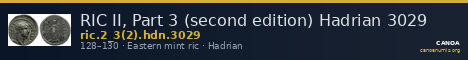 RIC II, Part 3 (second edition) Hadrian 3029 — CANOA