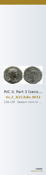 RIC II, Part 3 (second edition) Hadrian 3032 — CANOA