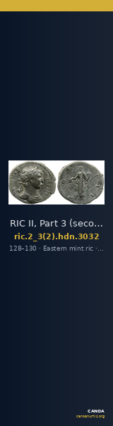 RIC II, Part 3 (second edition) Hadrian 3032 — CANOA