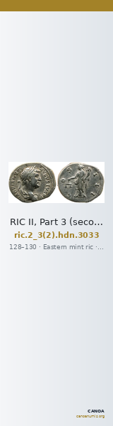 RIC II, Part 3 (second edition) Hadrian 3033 — CANOA