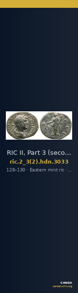 RIC II, Part 3 (second edition) Hadrian 3033 — CANOA
