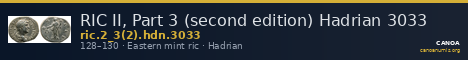RIC II, Part 3 (second edition) Hadrian 3033 — CANOA
