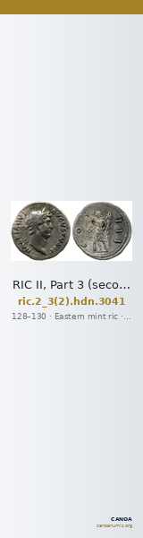 RIC II, Part 3 (second edition) Hadrian 3041 — CANOA