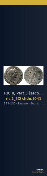 RIC II, Part 3 (second edition) Hadrian 3041 — CANOA
