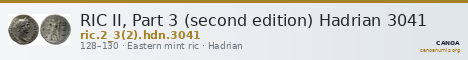 RIC II, Part 3 (second edition) Hadrian 3041 — CANOA