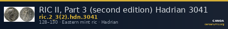 RIC II, Part 3 (second edition) Hadrian 3041 — CANOA