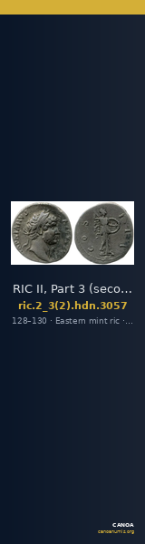 RIC II, Part 3 (second edition) Hadrian 3057 — CANOA