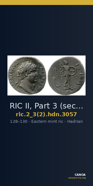 RIC II, Part 3 (second edition) Hadrian 3057 — CANOA
