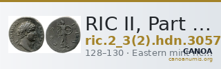 RIC II, Part 3 (second edition) Hadrian 3057 — CANOA