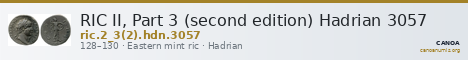 RIC II, Part 3 (second edition) Hadrian 3057 — CANOA