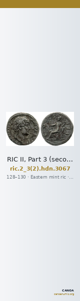 RIC II, Part 3 (second edition) Hadrian 3067 — CANOA