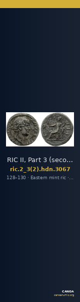RIC II, Part 3 (second edition) Hadrian 3067 — CANOA